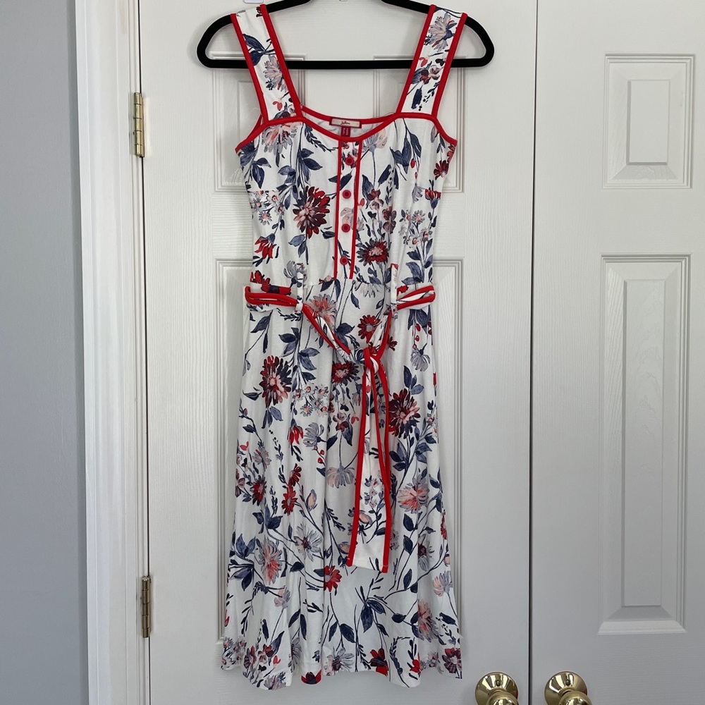 Joe Browns Sleeveless Dress w/ Belt - Size 8 (UK 12)